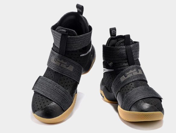 Фото Nike LeBron Soldier 10 Black Gum черные - 2